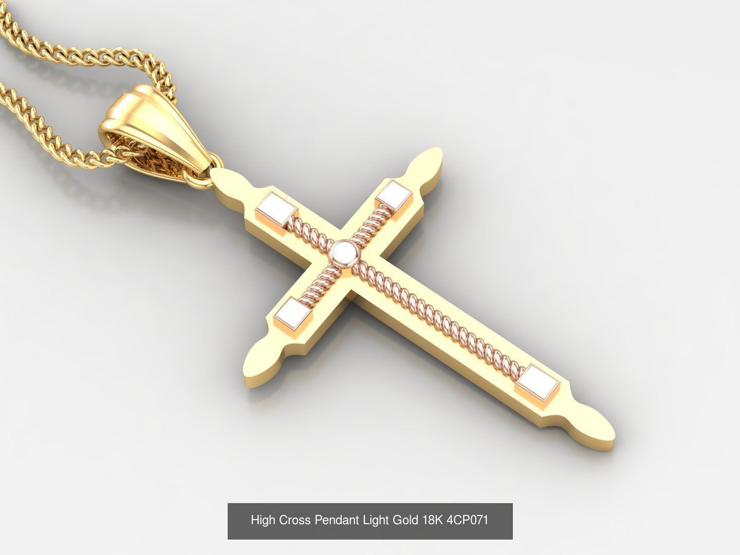 100 STL 3DM Cross Pendant Jewelry Bulk Discount Version 4 3D Model Collection_35