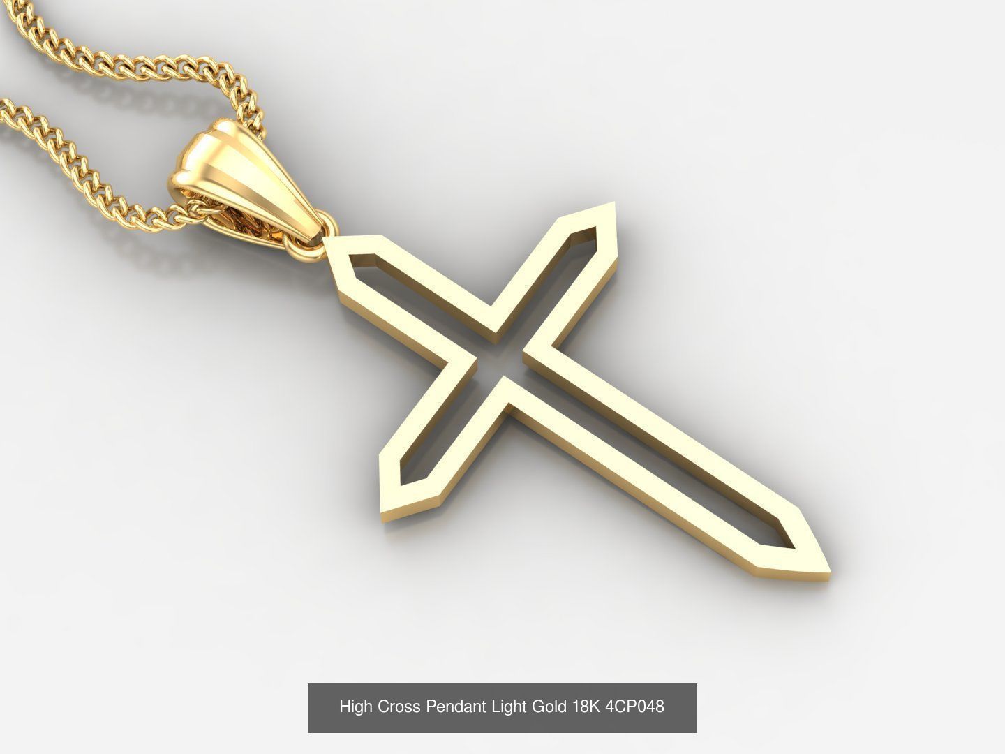 100 STL 3DM Cross Pendant Jewelry Bulk Discount Version 4 3D Model Collection_58