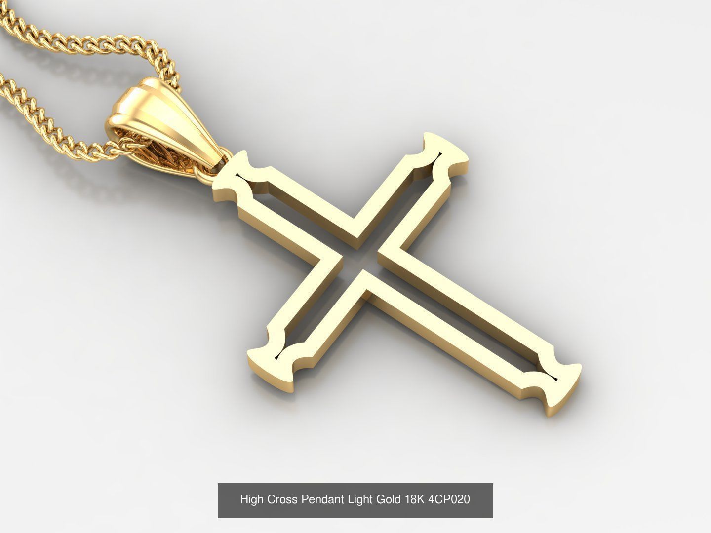 100 STL 3DM Cross Pendant Jewelry Bulk Discount Version 4 3D Model Collection_86