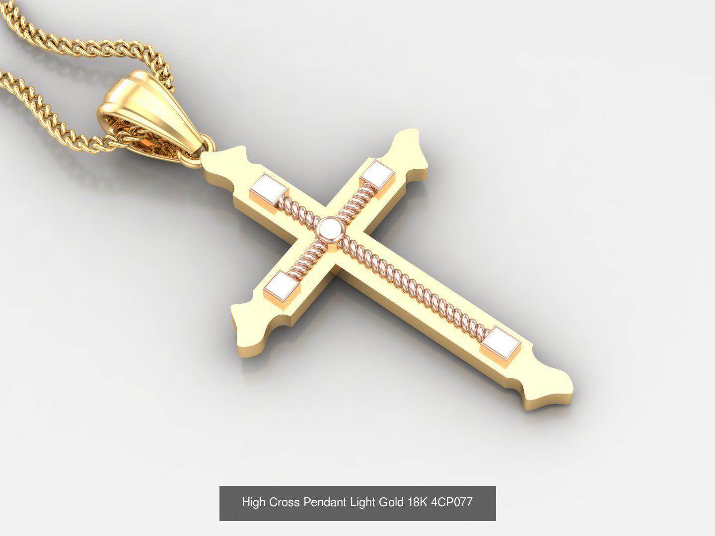 100 STL 3DM Cross Pendant Jewelry Bulk Discount Version 4 3D Model Collection_29