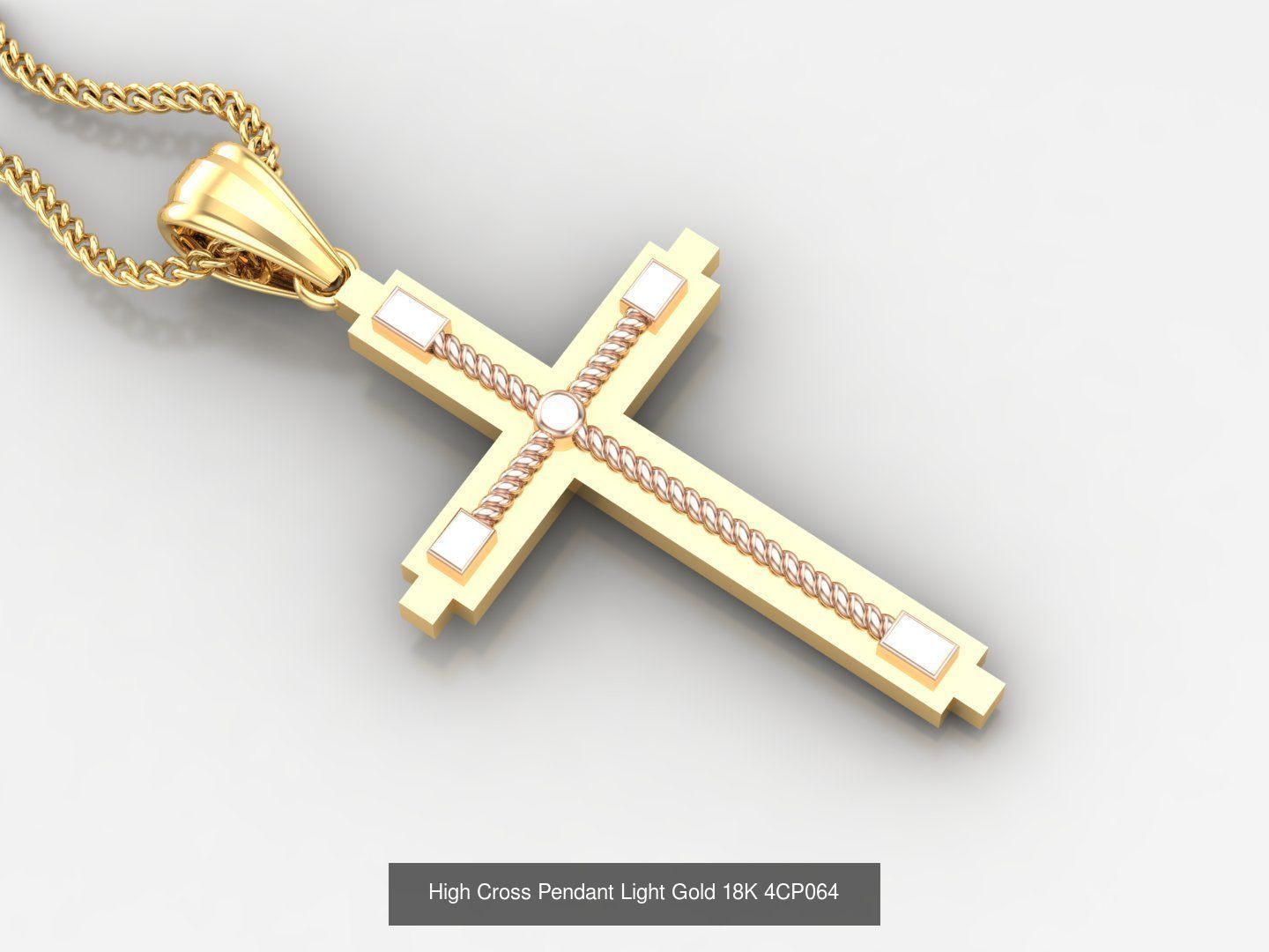 100 STL 3DM Cross Pendant Jewelry Bulk Discount Version 4 3D Model Collection_42