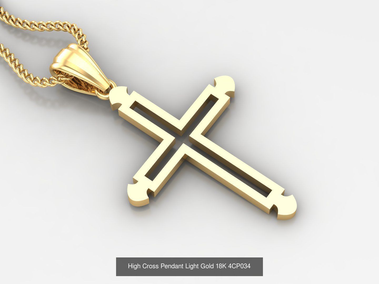 100 STL 3DM Cross Pendant Jewelry Bulk Discount Version 4 3D Model Collection_72