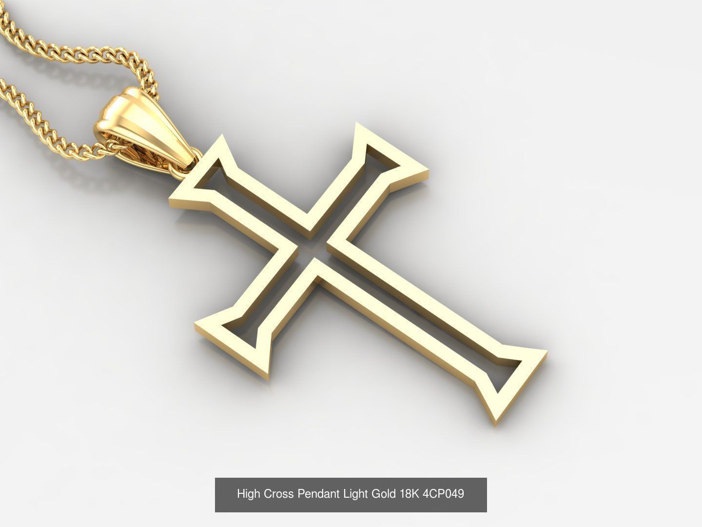 100 STL 3DM Cross Pendant Jewelry Bulk Discount Version 4 3D Model Collection_57