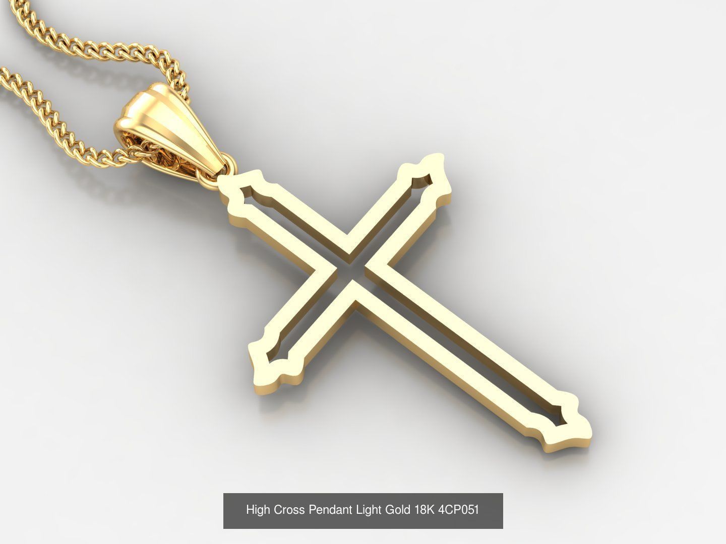 100 STL 3DM Cross Pendant Jewelry Bulk Discount Version 4 3D Model Collection_55