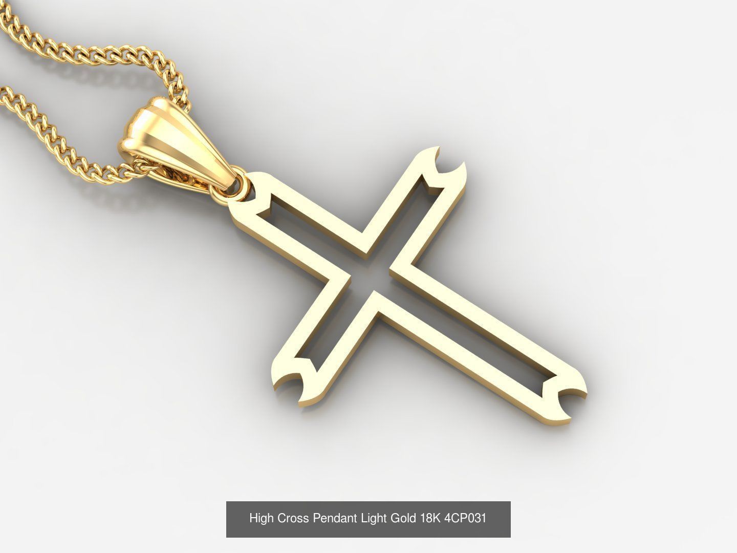 100 STL 3DM Cross Pendant Jewelry Bulk Discount Version 4 3D Model Collection_75