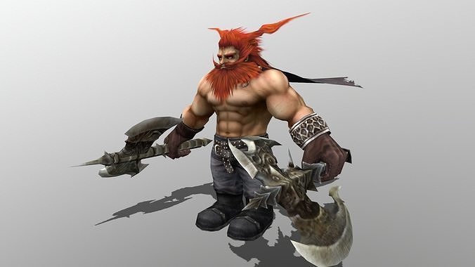 Master Dwarf Low-poly 3D model