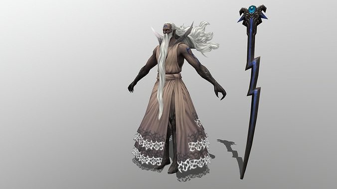 Ramuh Low-poly 3D model