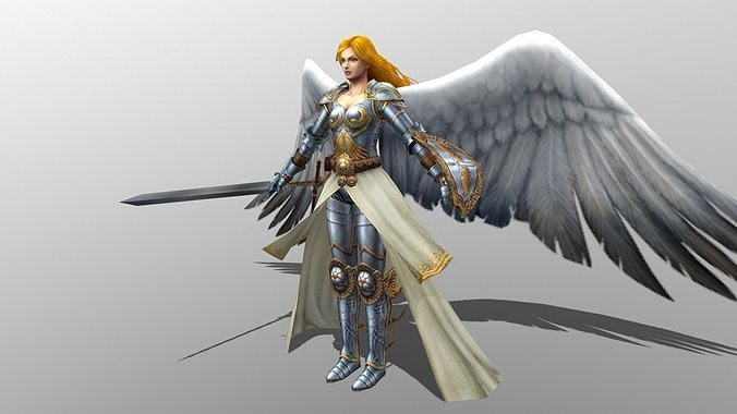 Serra Angel Low-poly 3D model