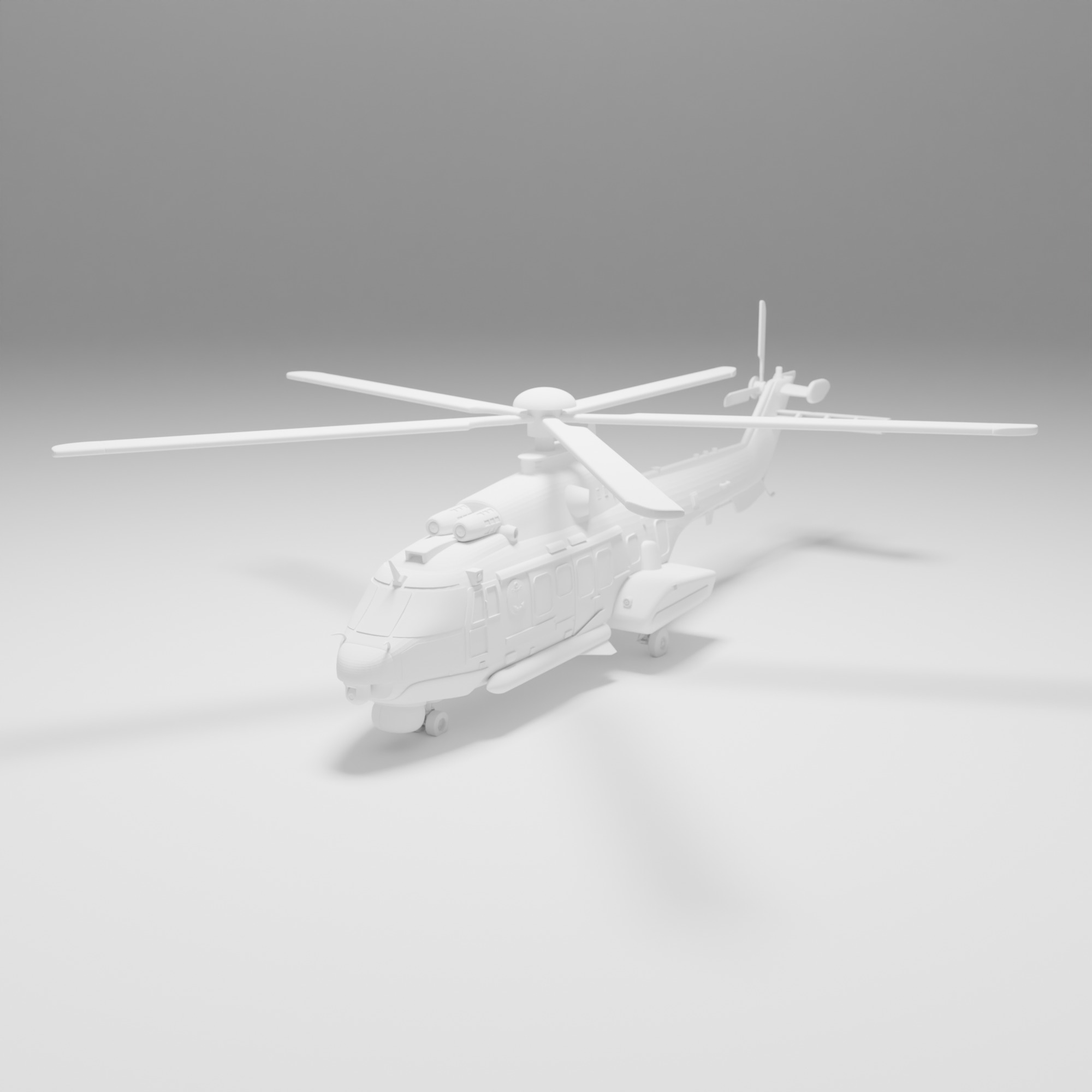 Helicopter H225M 3D print model_1