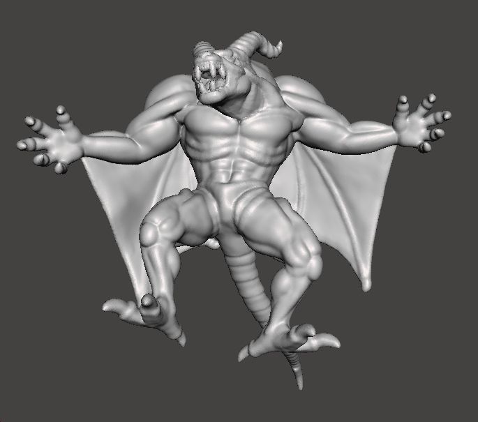 DRACULA DEMON FORM MONSTER MINIATURE MODEL HORROR FANTASY RPG DN 3D print model_10