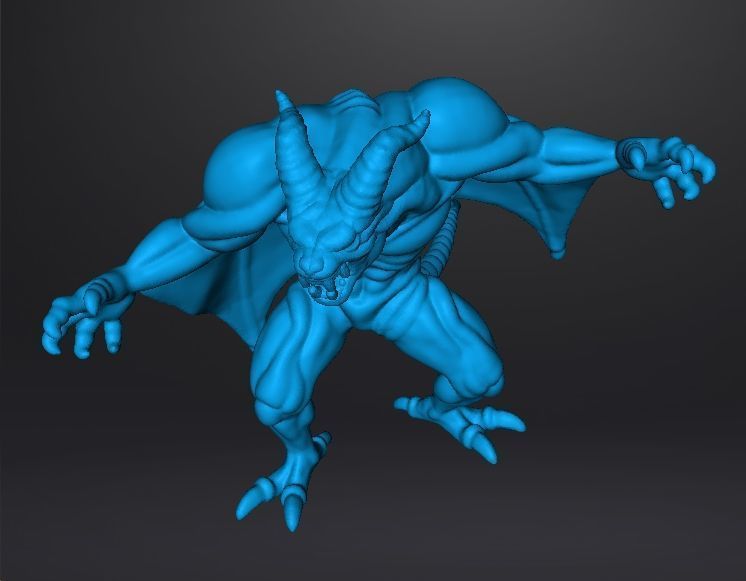 DRACULA DEMON FORM MONSTER MINIATURE MODEL HORROR FANTASY RPG DN 3D print model_13