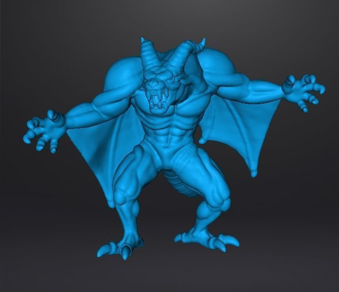DRACULA DEMON FORM MONSTER MINIATURE MODEL HORROR FANTASY RPG DN 3D print model_12