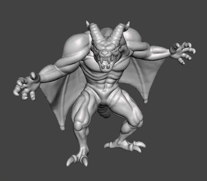DRACULA DEMON FORM MONSTER MINIATURE MODEL HORROR FANTASY RPG DN 3D print model_1
