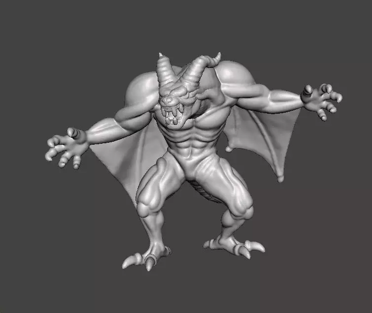 DRACULA DEMON FORM MONSTER MINIATURE MODEL HORROR FANTASY RPG DN 3D print model_0