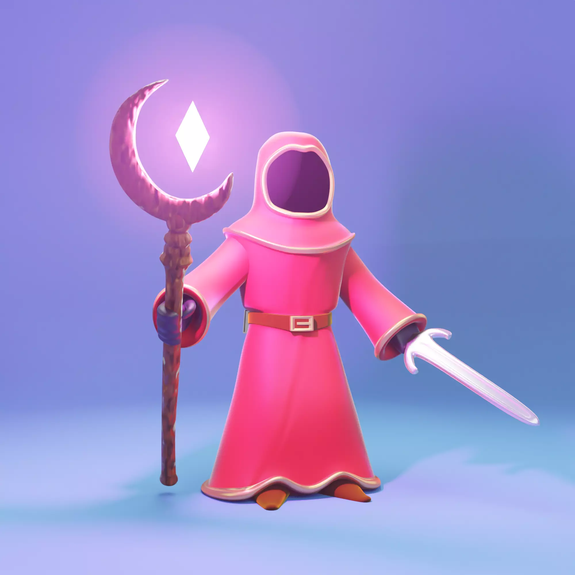 Magicka Wizard 3D print model_0