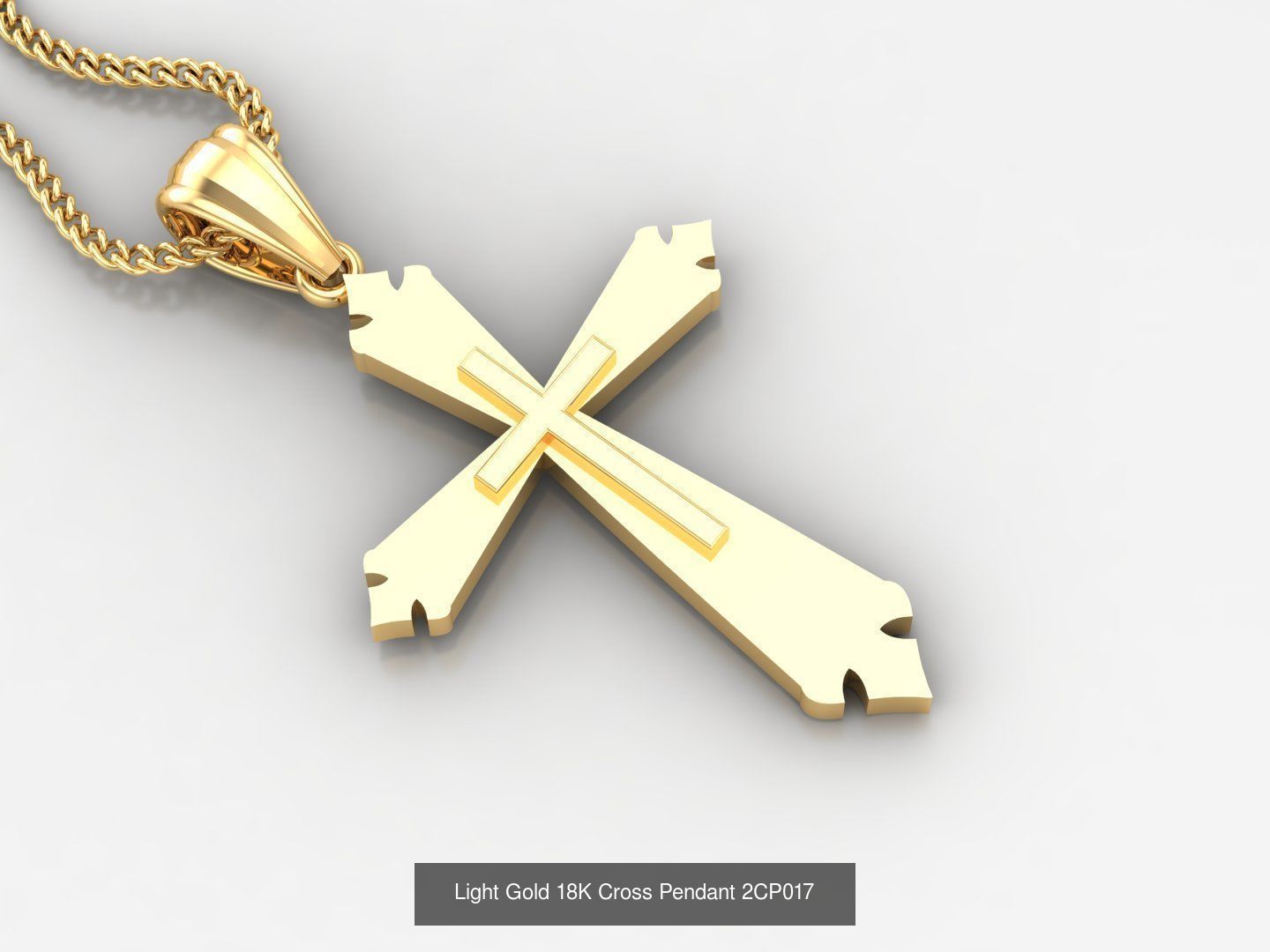 High Cross Pendant Jesus Christ Version 2 Bulk Sell Big Discount 3D Model Collection_101