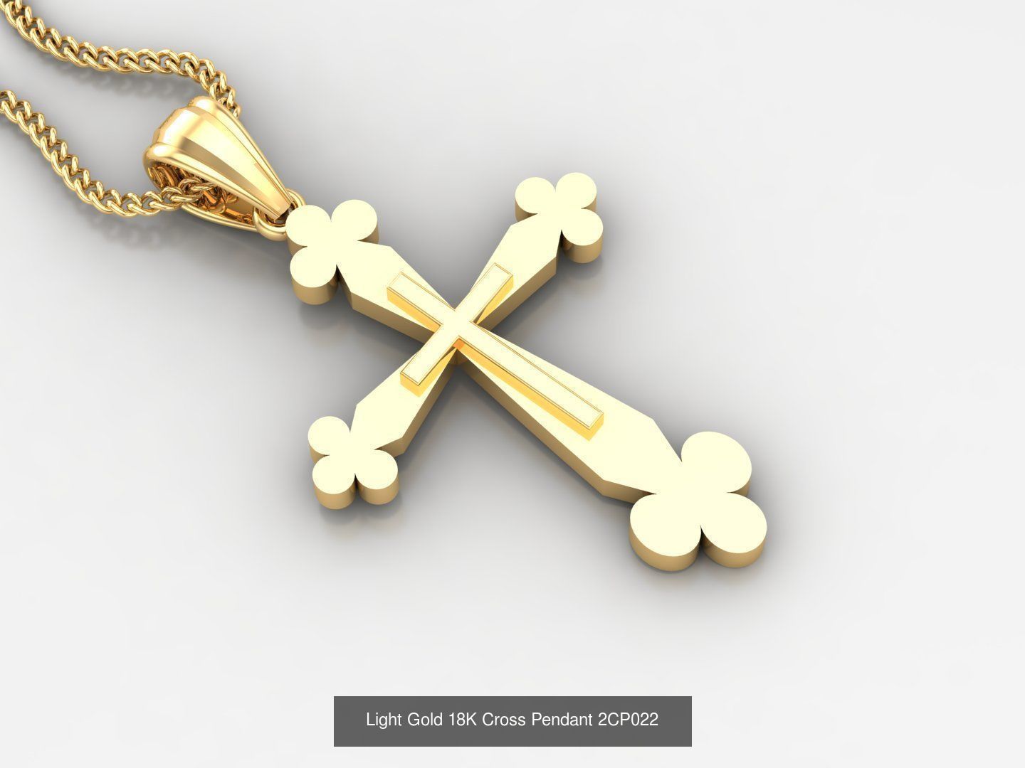 High Cross Pendant Jesus Christ Version 2 Bulk Sell Big Discount 3D Model Collection_84