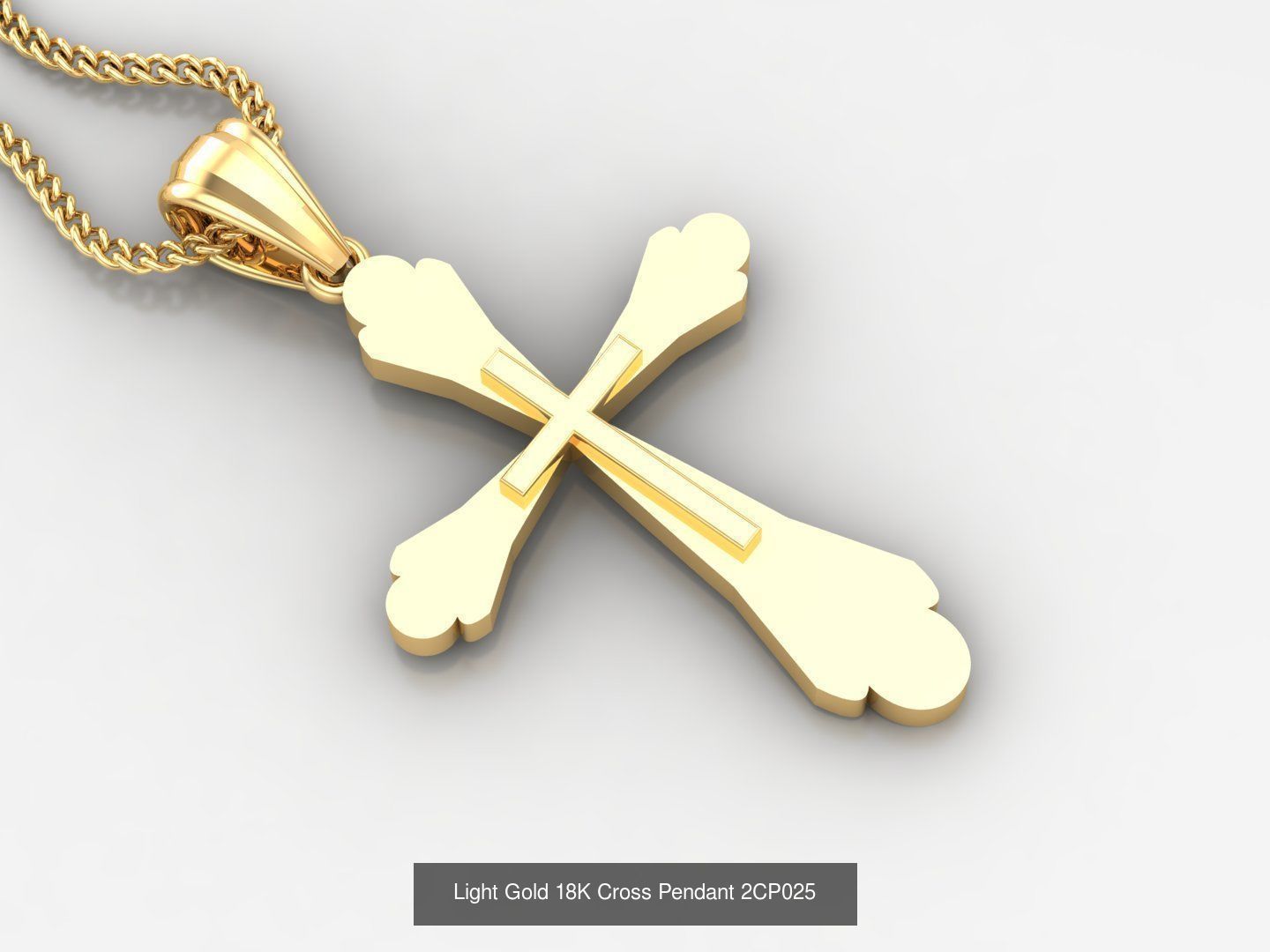 High Cross Pendant Jesus Christ Version 2 Bulk Sell Big Discount 3D Model Collection_81