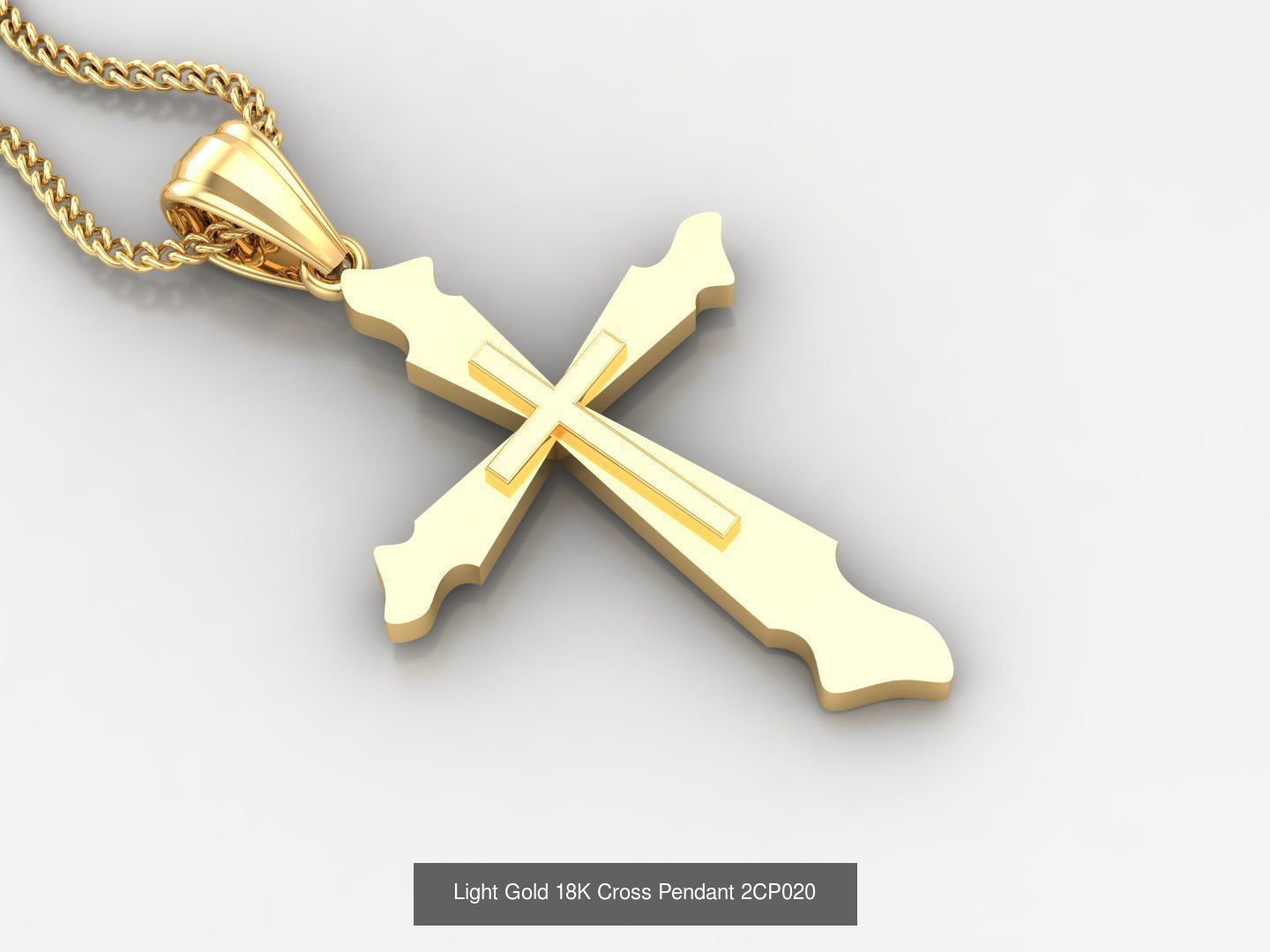 High Cross Pendant Jesus Christ Version 2 Bulk Sell Big Discount 3D Model Collection_86