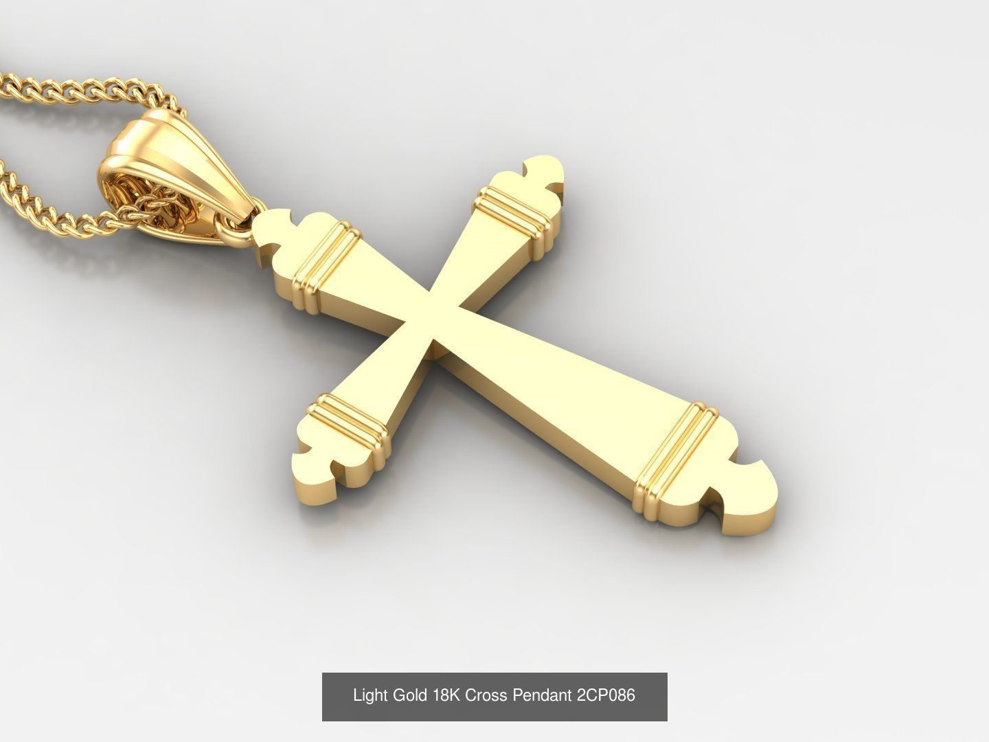 High Cross Pendant Jesus Christ Version 2 Bulk Sell Big Discount 3D Model Collection_20