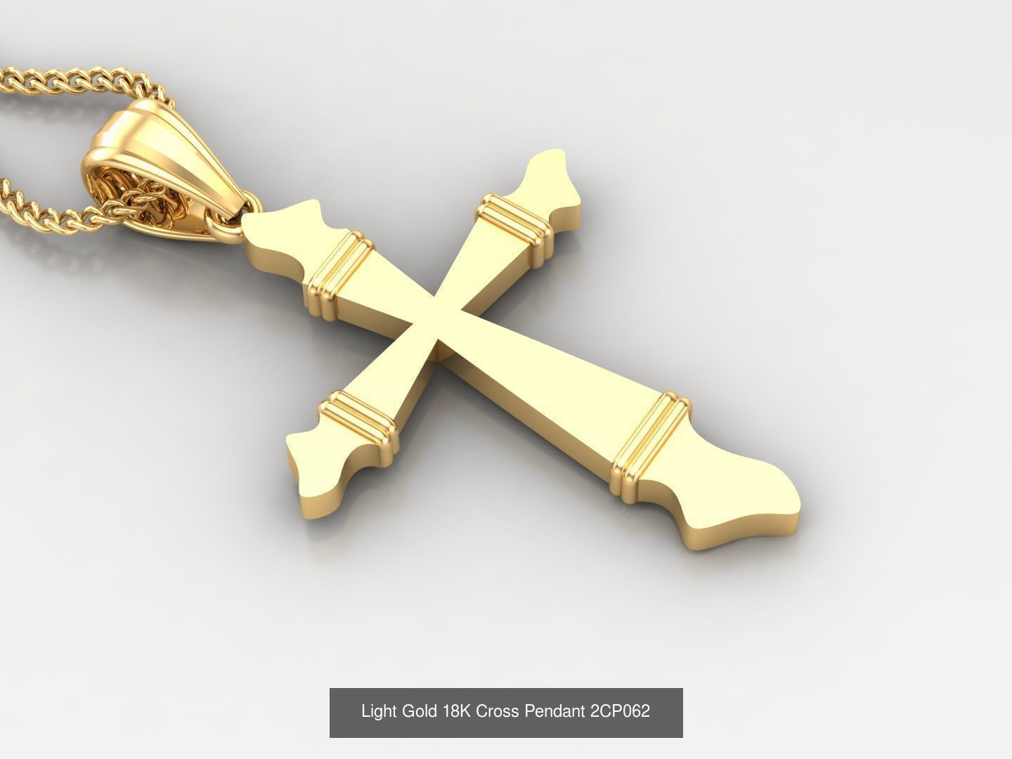 High Cross Pendant Jesus Christ Version 2 Bulk Sell Big Discount 3D Model Collection_44