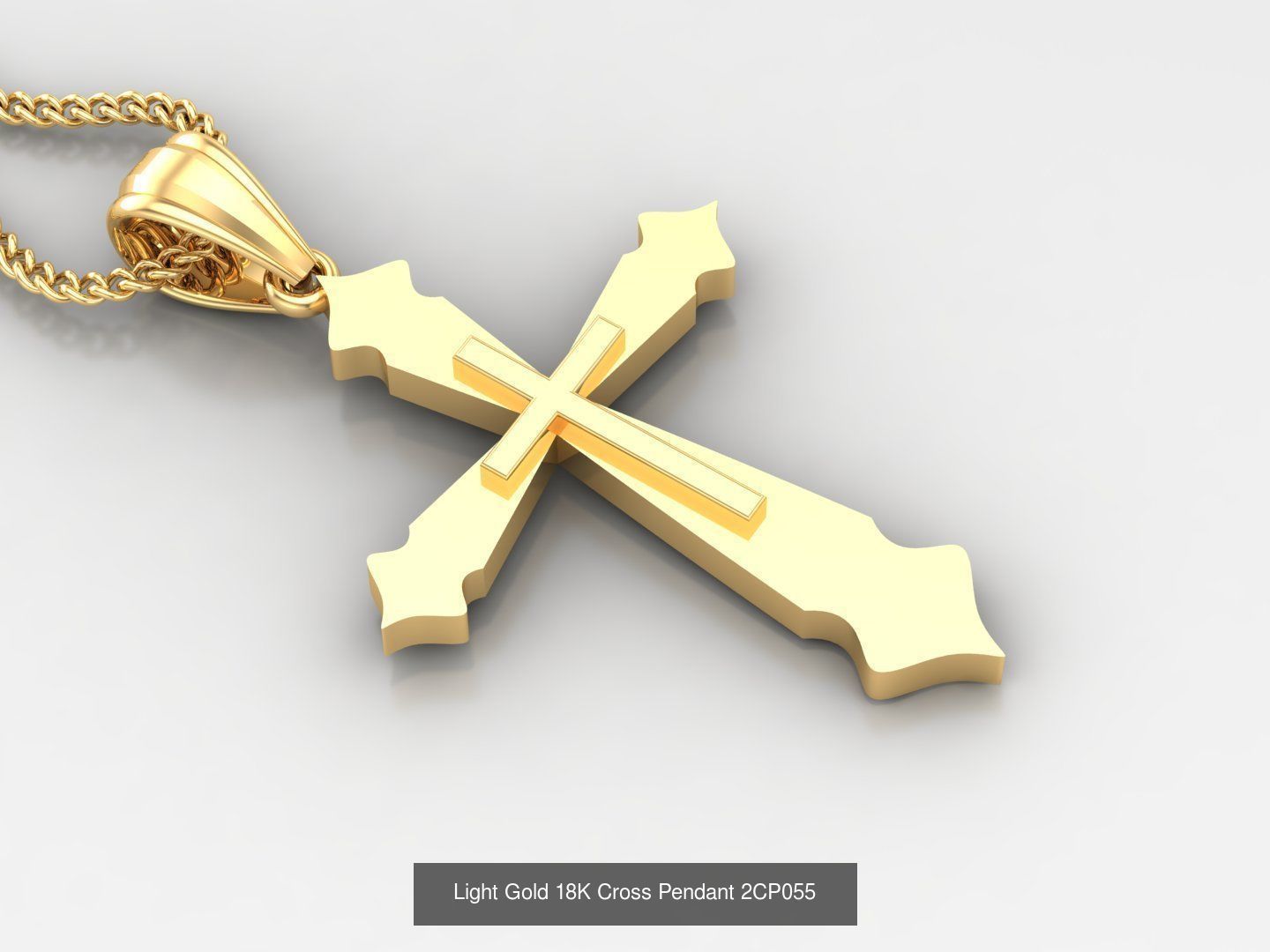 High Cross Pendant Jesus Christ Version 2 Bulk Sell Big Discount 3D Model Collection_51