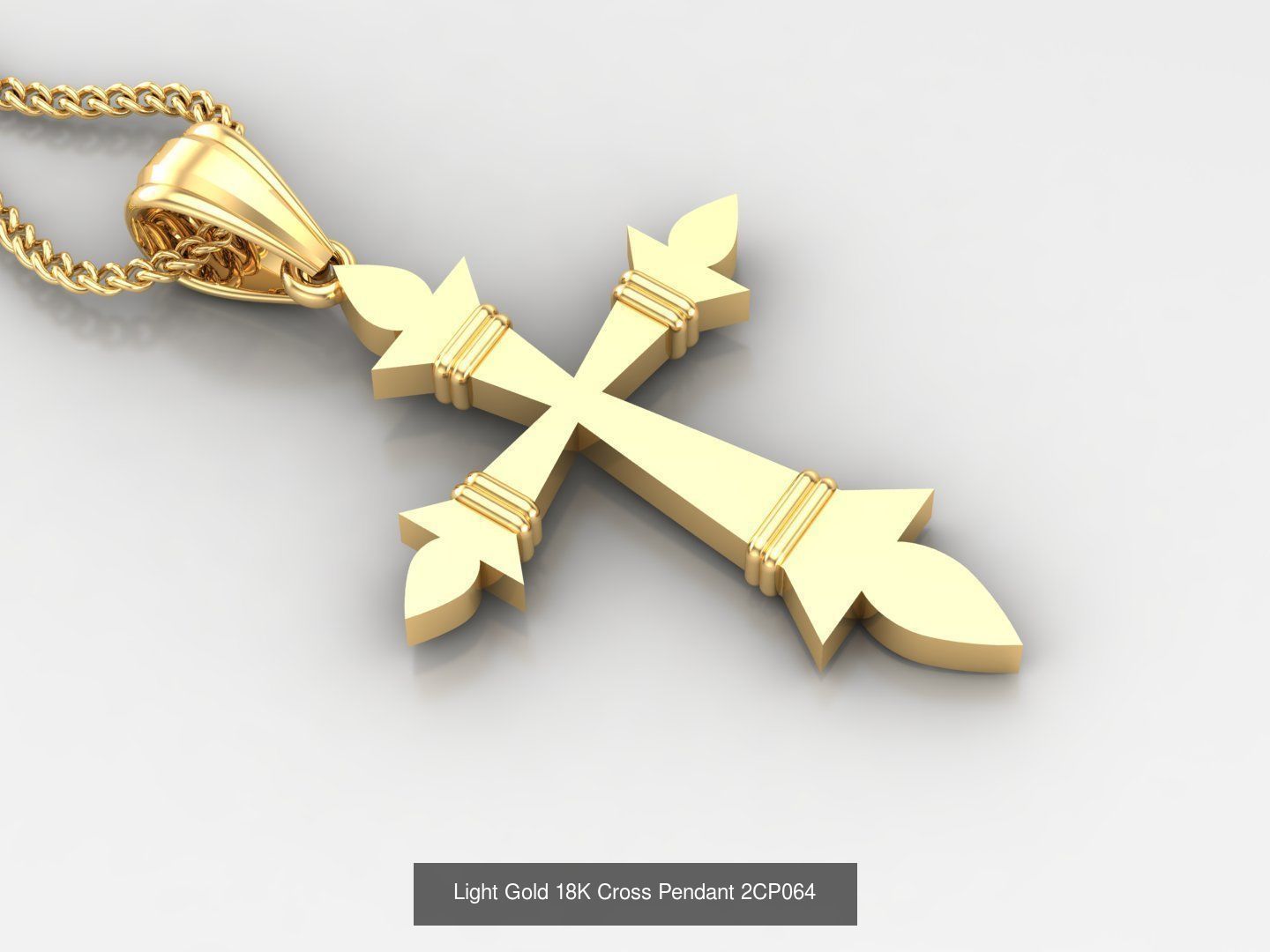 High Cross Pendant Jesus Christ Version 2 Bulk Sell Big Discount 3D Model Collection_42