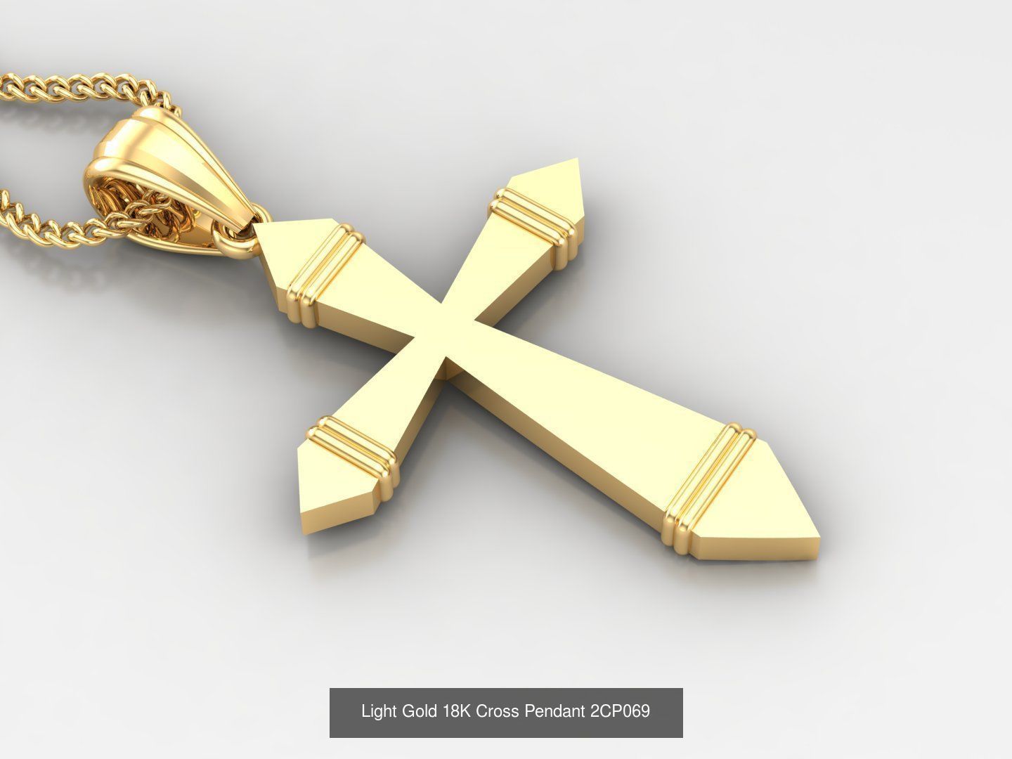 High Cross Pendant Jesus Christ Version 2 Bulk Sell Big Discount 3D Model Collection_37