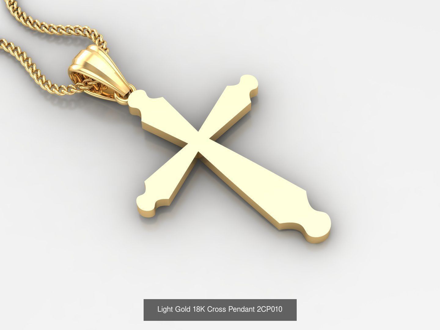 High Cross Pendant Jesus Christ Version 2 Bulk Sell Big Discount 3D Model Collection_90