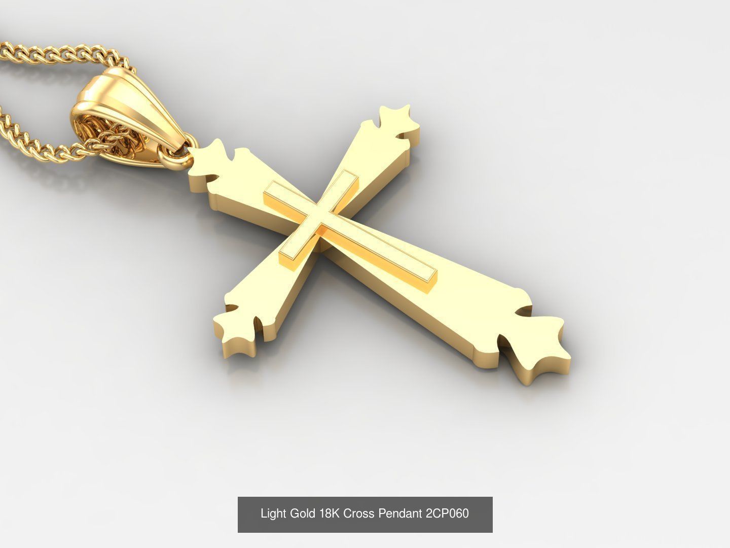 High Cross Pendant Jesus Christ Version 2 Bulk Sell Big Discount 3D Model Collection_46