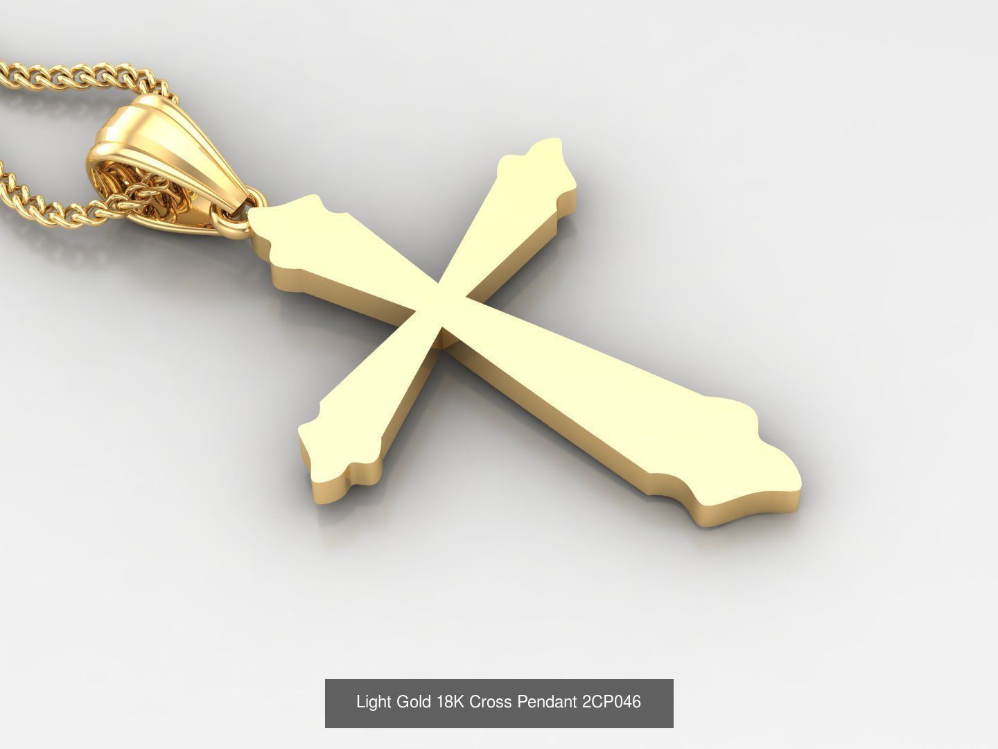 High Cross Pendant Jesus Christ Version 2 Bulk Sell Big Discount 3D Model Collection_60