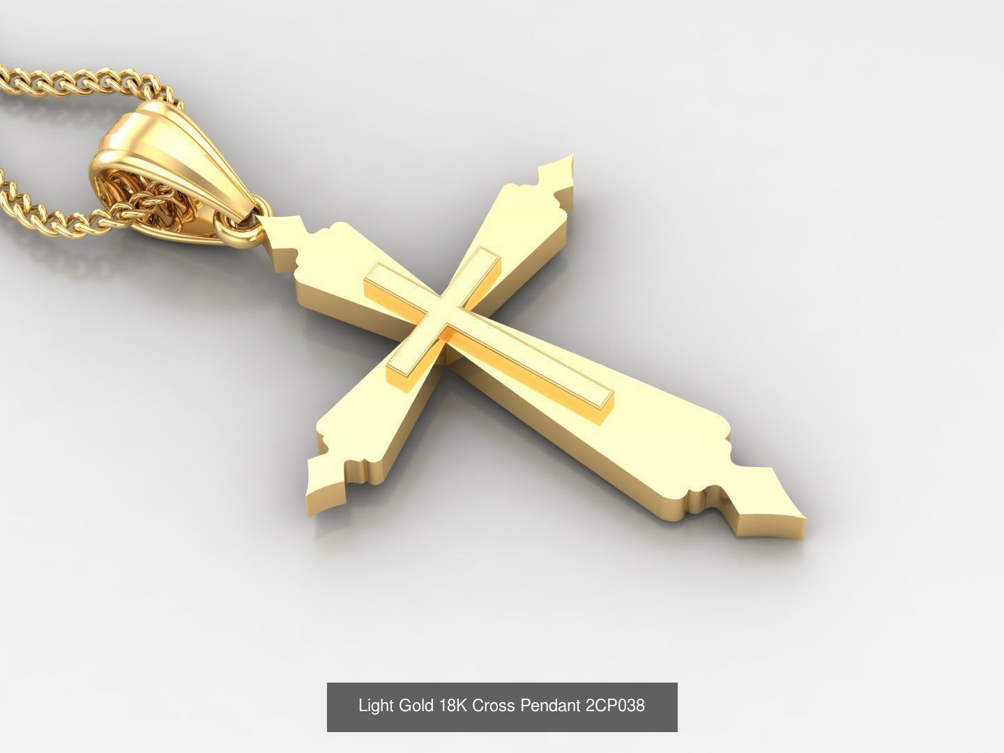 High Cross Pendant Jesus Christ Version 2 Bulk Sell Big Discount 3D Model Collection_68