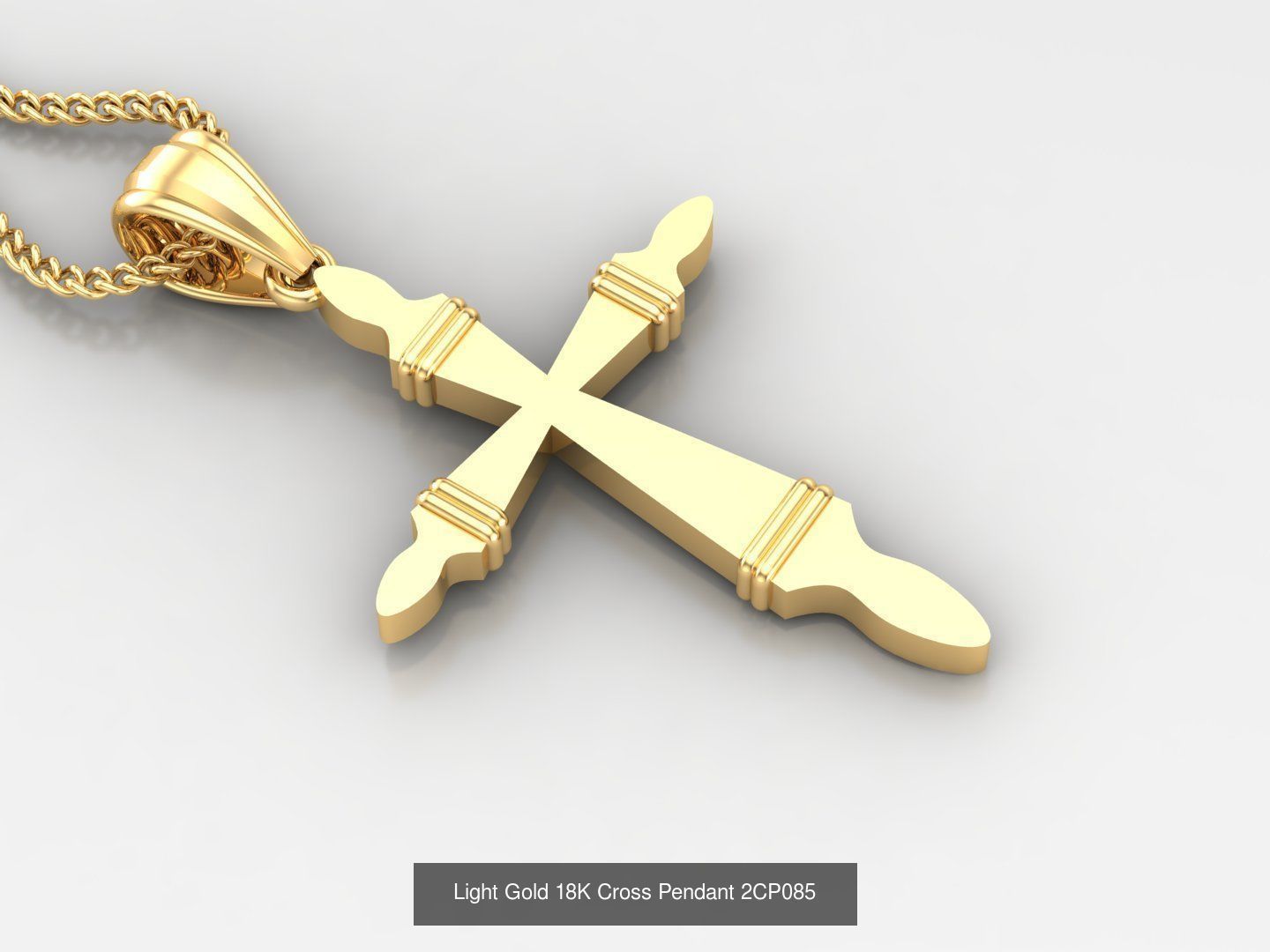 High Cross Pendant Jesus Christ Version 2 Bulk Sell Big Discount 3D Model Collection_21