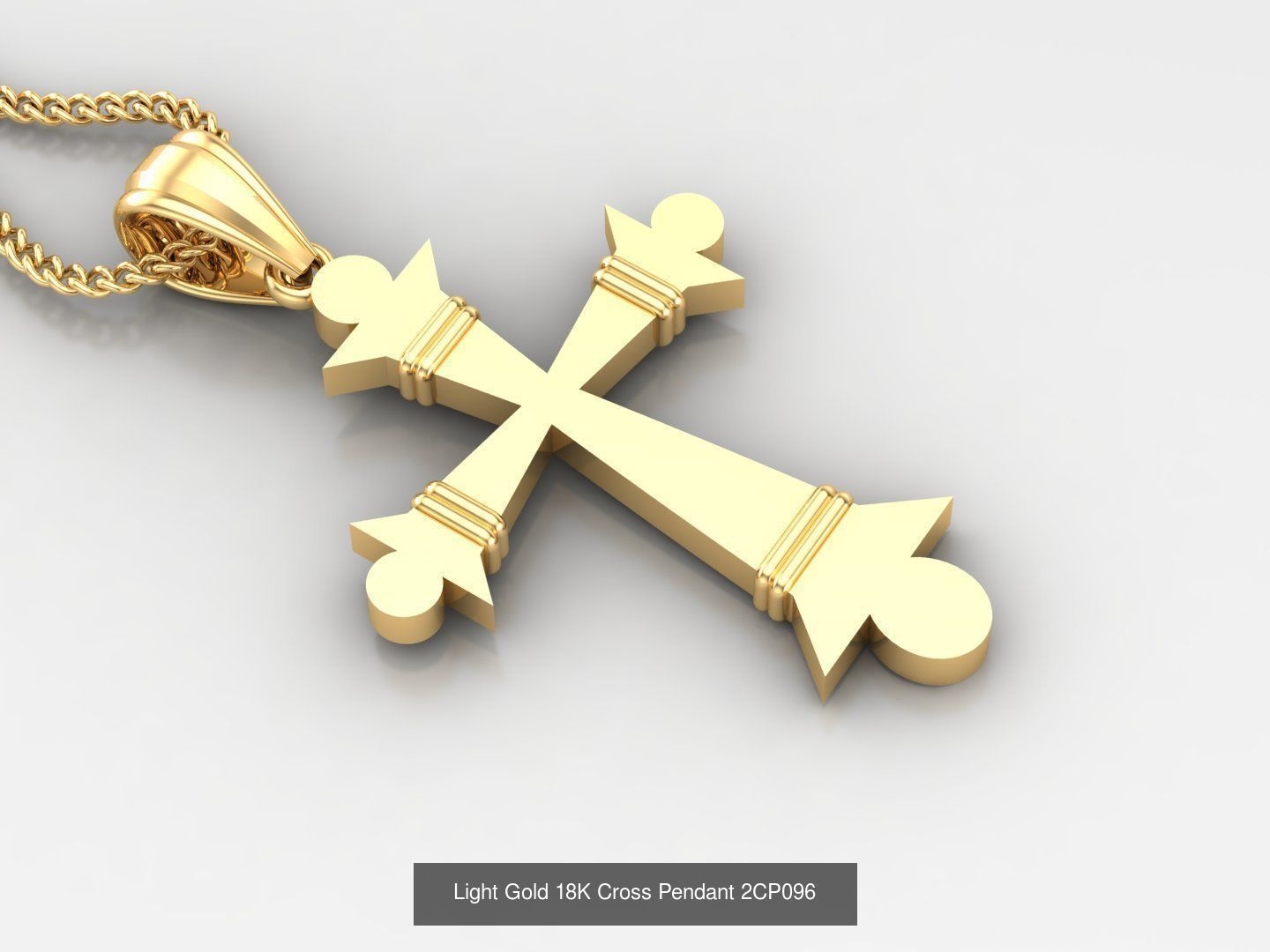 High Cross Pendant Jesus Christ Version 2 Bulk Sell Big Discount 3D Model Collection_10