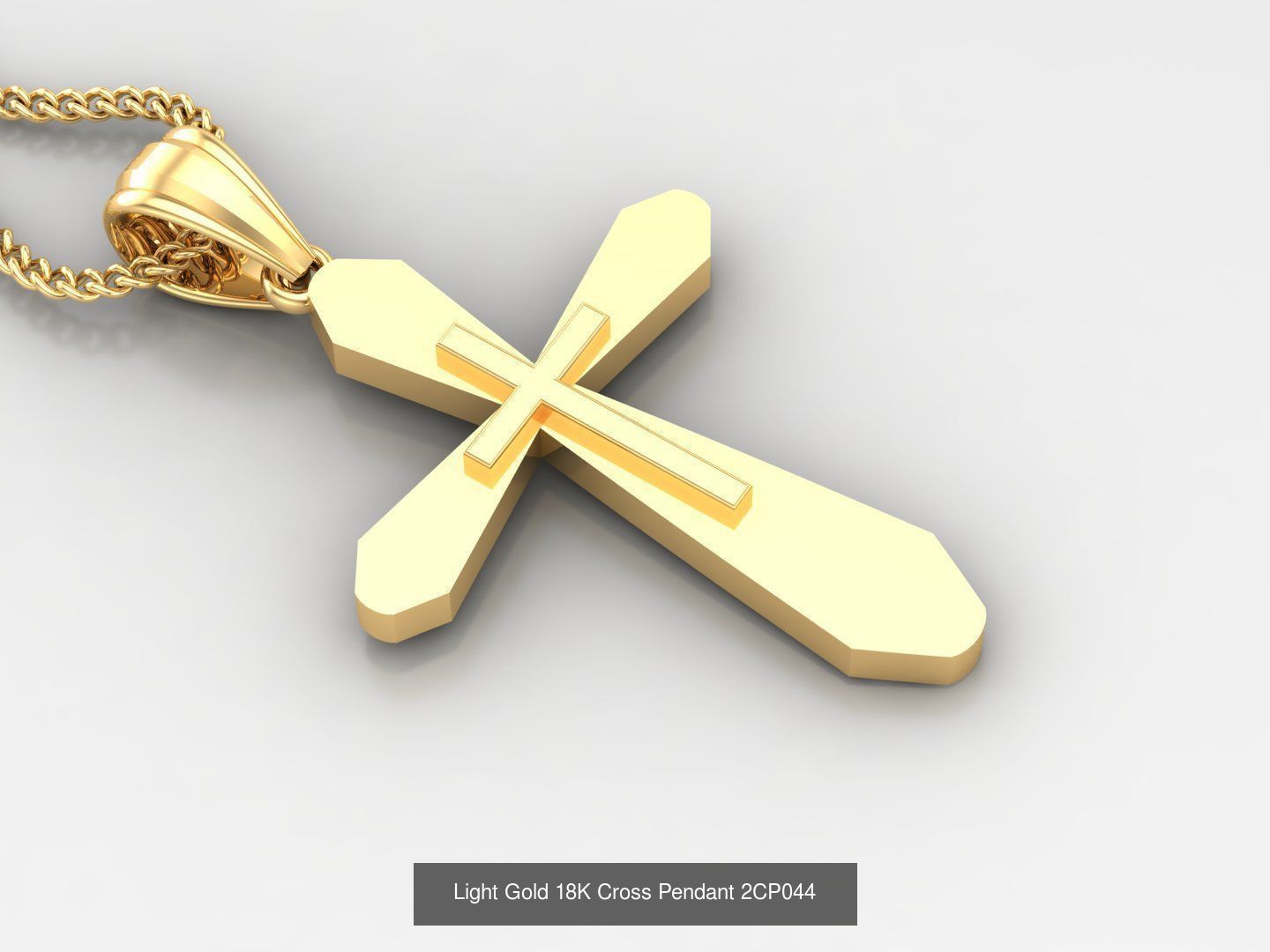 High Cross Pendant Jesus Christ Version 2 Bulk Sell Big Discount 3D Model Collection_62