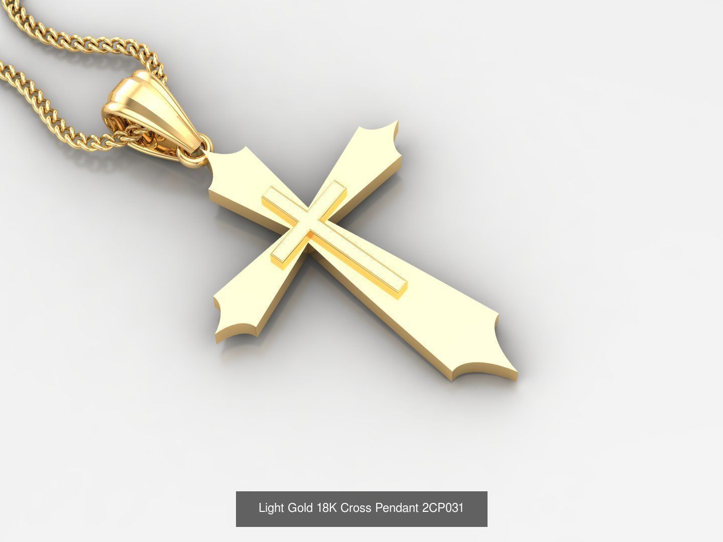 High Cross Pendant Jesus Christ Version 2 Bulk Sell Big Discount 3D Model Collection_75