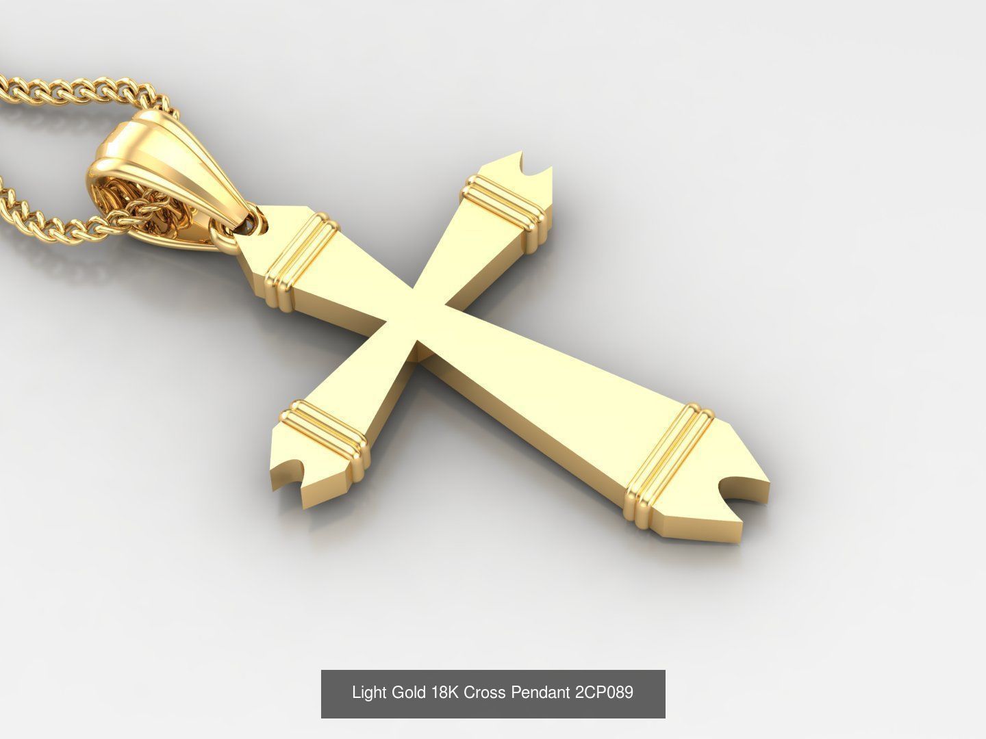 High Cross Pendant Jesus Christ Version 2 Bulk Sell Big Discount 3D Model Collection_17