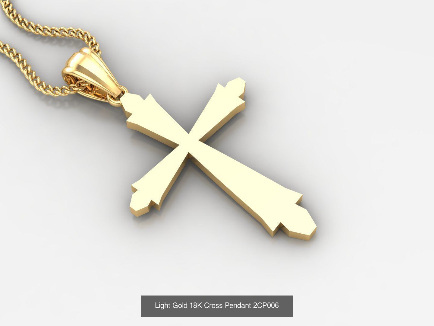 High Cross Pendant Jesus Christ Version 2 Bulk Sell Big Discount 3D Model Collection_94