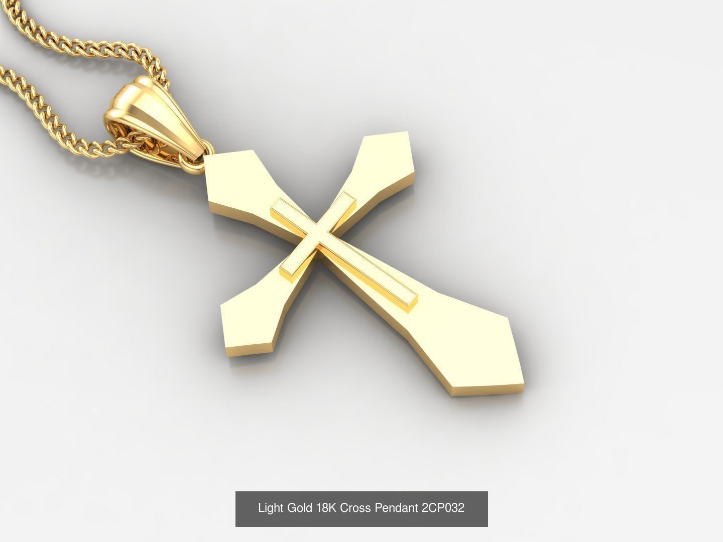 High Cross Pendant Jesus Christ Version 2 Bulk Sell Big Discount 3D Model Collection_74
