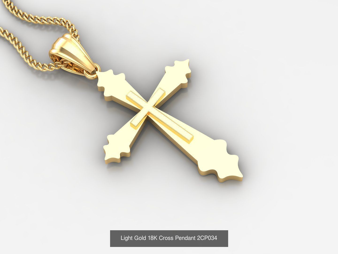 High Cross Pendant Jesus Christ Version 2 Bulk Sell Big Discount 3D Model Collection_72