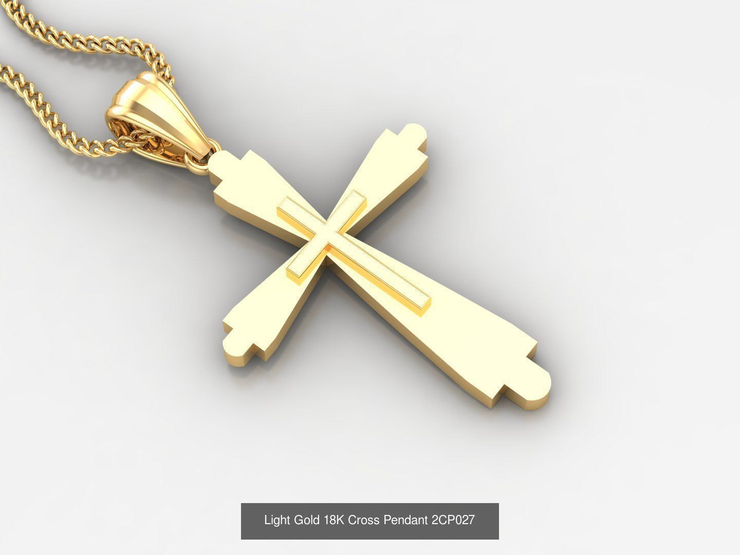 High Cross Pendant Jesus Christ Version 2 Bulk Sell Big Discount 3D Model Collection_79