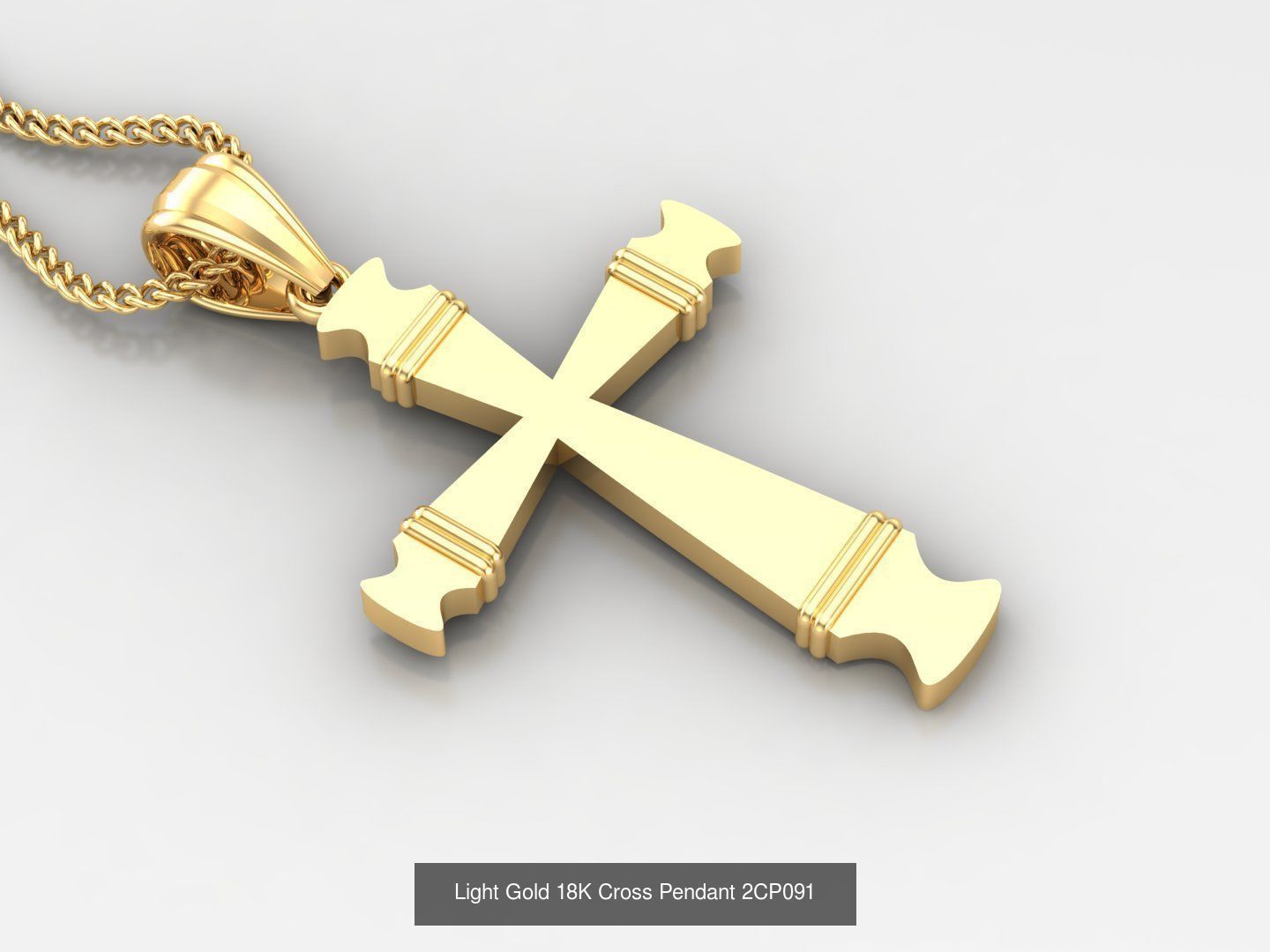 High Cross Pendant Jesus Christ Version 2 Bulk Sell Big Discount 3D Model Collection_15