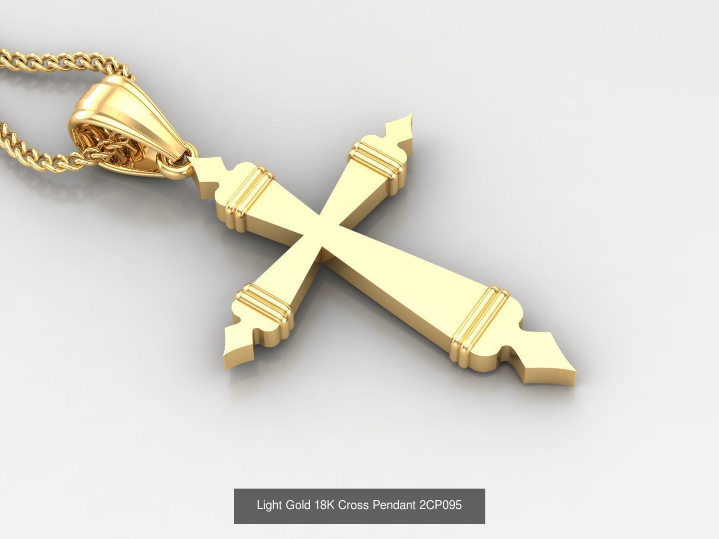 High Cross Pendant Jesus Christ Version 2 Bulk Sell Big Discount 3D Model Collection_11
