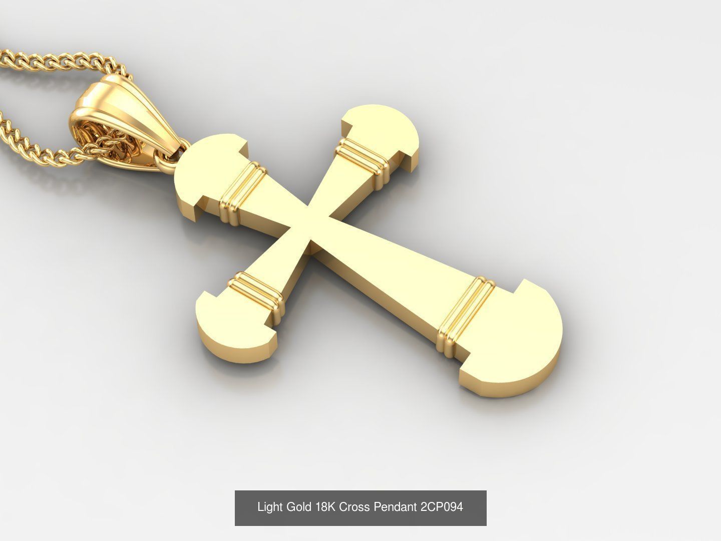 High Cross Pendant Jesus Christ Version 2 Bulk Sell Big Discount 3D Model Collection_12