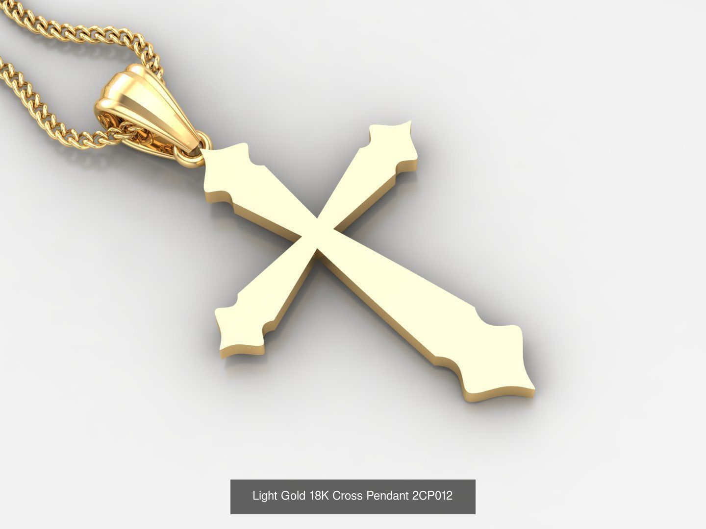 High Cross Pendant Jesus Christ Version 2 Bulk Sell Big Discount 3D Model Collection_88