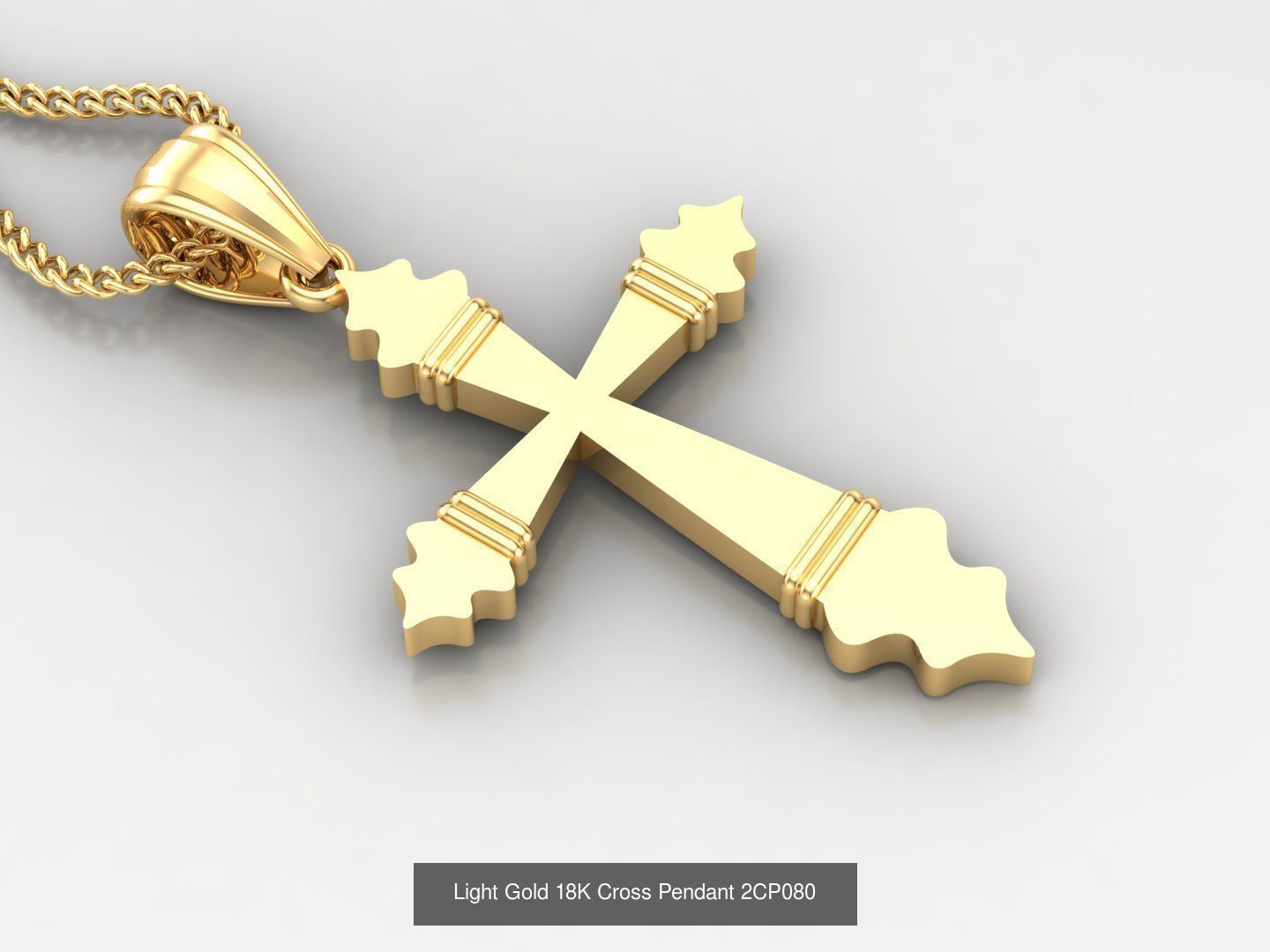 High Cross Pendant Jesus Christ Version 2 Bulk Sell Big Discount 3D Model Collection_26