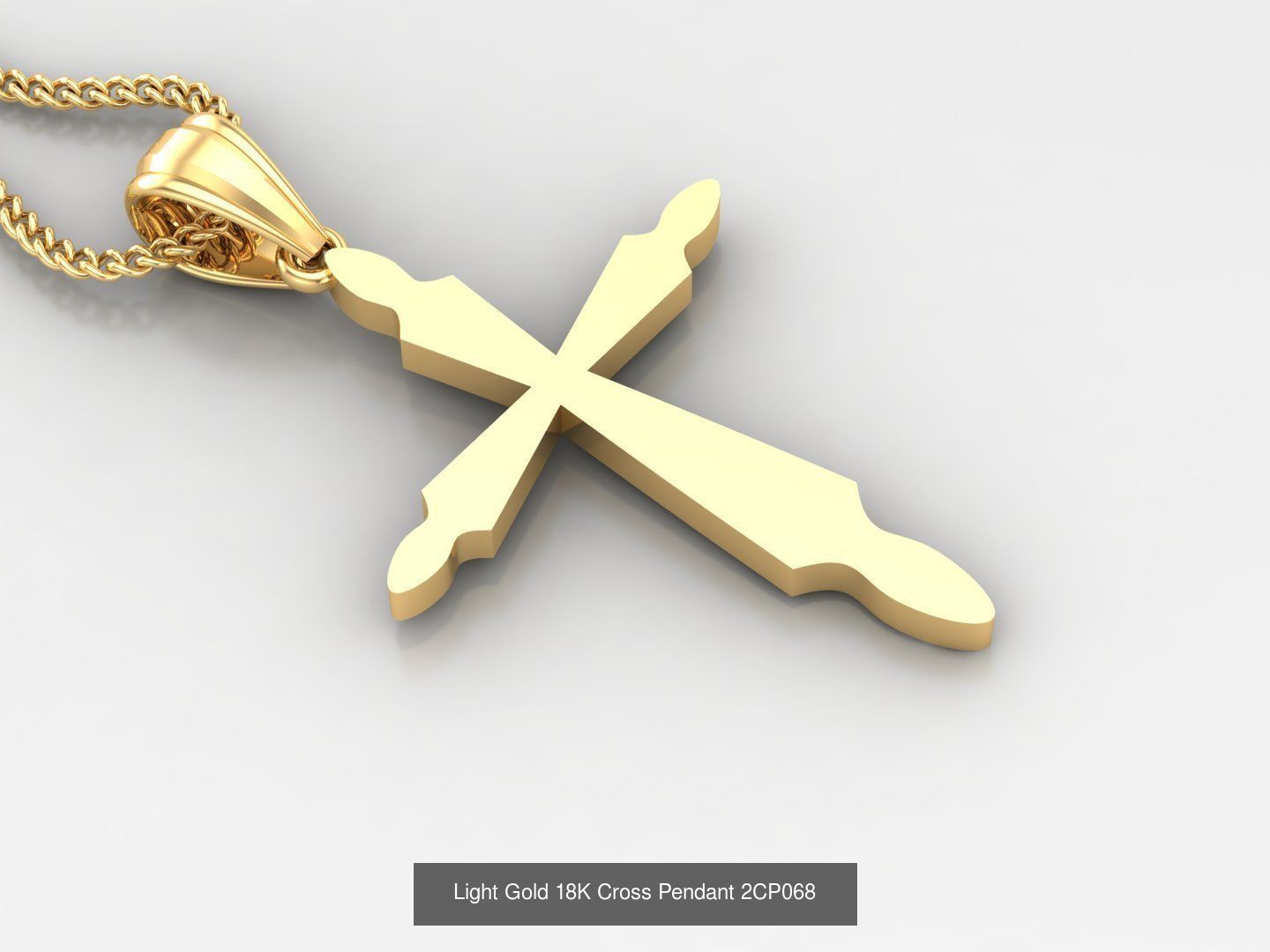 High Cross Pendant Jesus Christ Version 2 Bulk Sell Big Discount 3D Model Collection_38