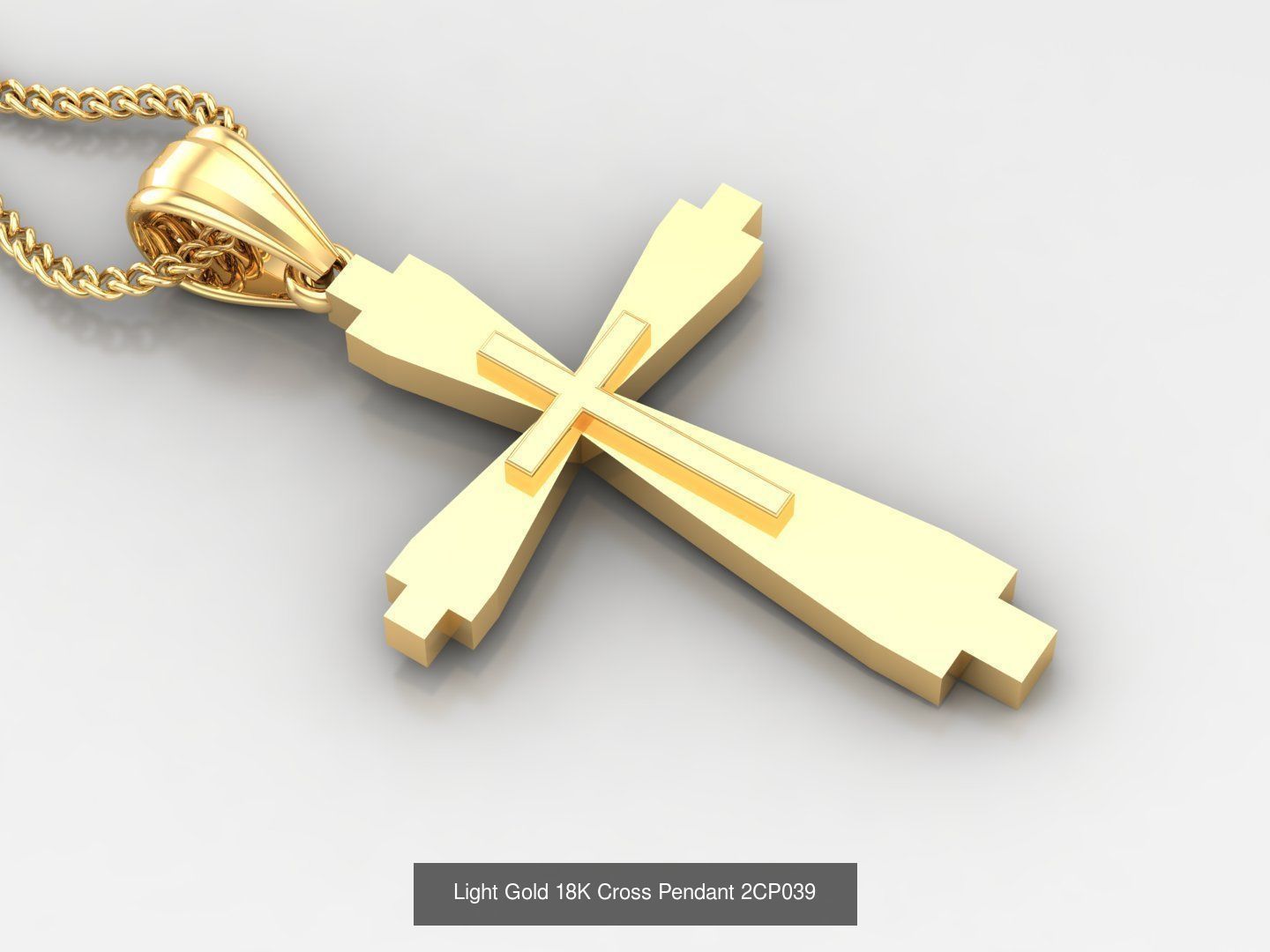 High Cross Pendant Jesus Christ Version 2 Bulk Sell Big Discount 3D Model Collection_67