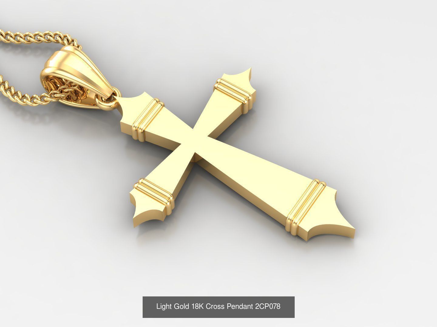 High Cross Pendant Jesus Christ Version 2 Bulk Sell Big Discount 3D Model Collection_28