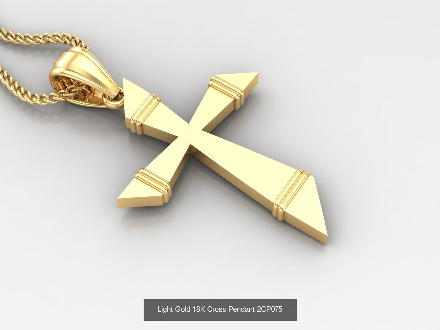 High Cross Pendant Jesus Christ Version 2 Bulk Sell Big Discount 3D Model Collection_31